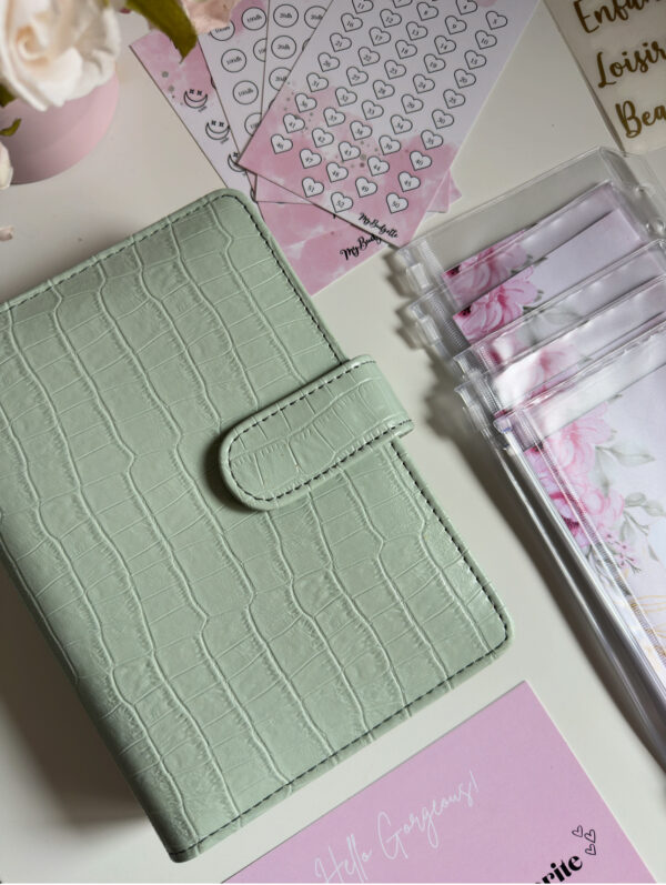 Classeur Fleury-Vert Pastel Crocodile