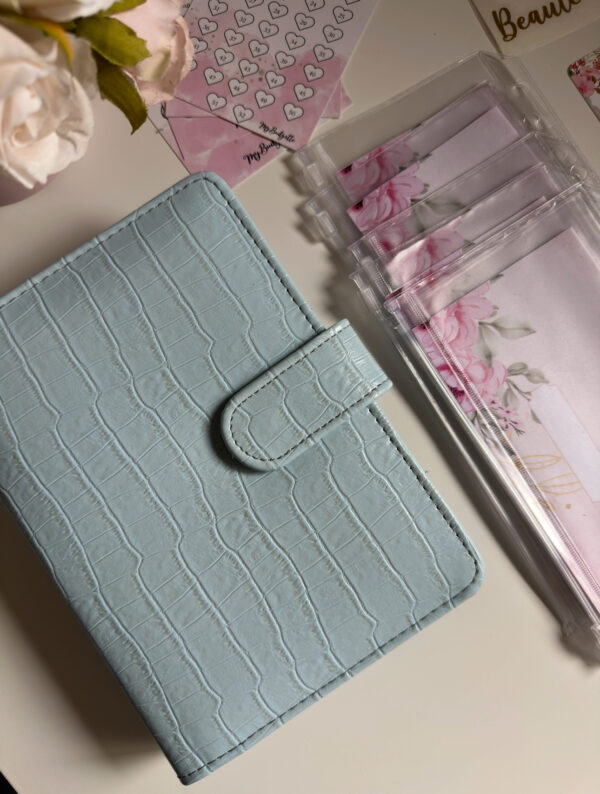 Classeur Fleury-Bleu pastel Crocodile